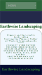 Mobile Screenshot of earthwiselandscaping.com