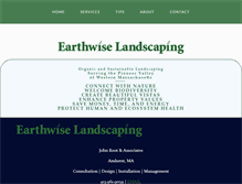 Tablet Screenshot of earthwiselandscaping.com